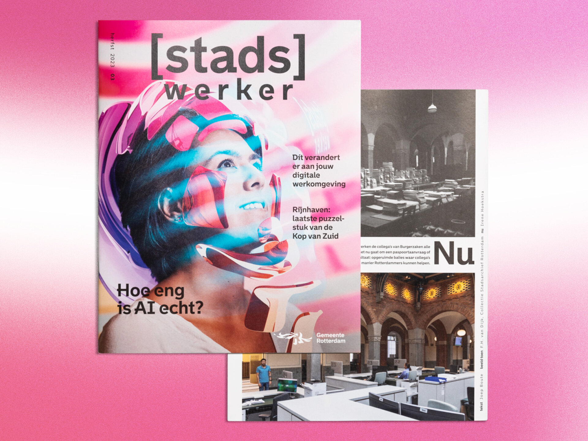 Cover stadswerker magazine gemeente rotterdam 