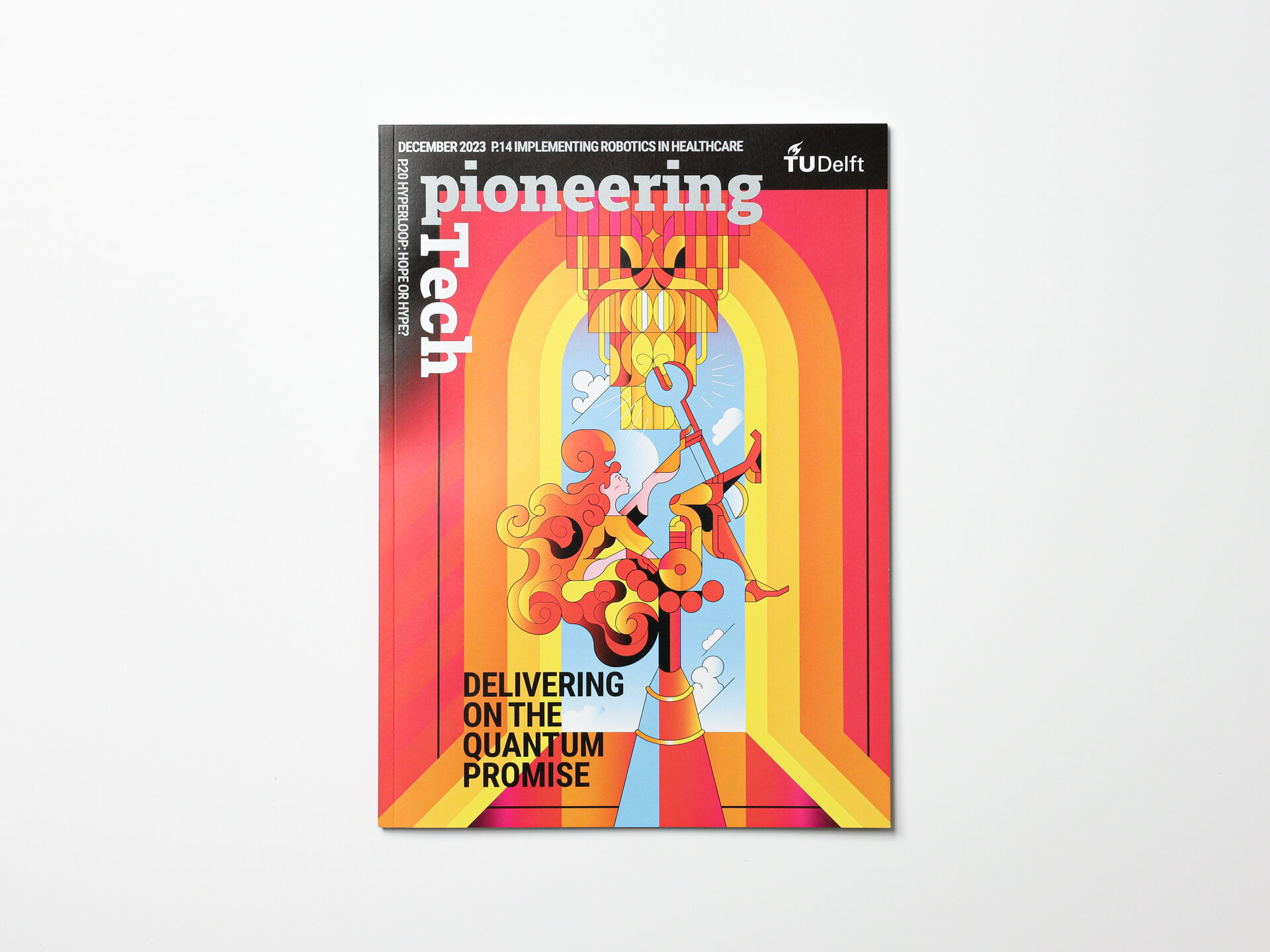 Cover tweede editie pioneering tech magazine delft